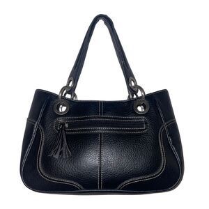 Vintage Tommy Hilfiger Black Leather Mini Shoulder Bag